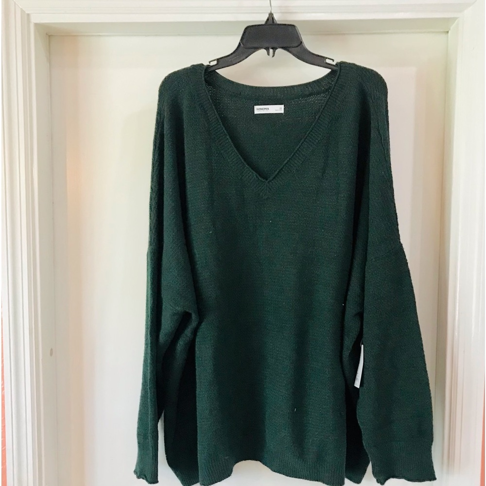 Sonoma plus size 3X sweater green NWT